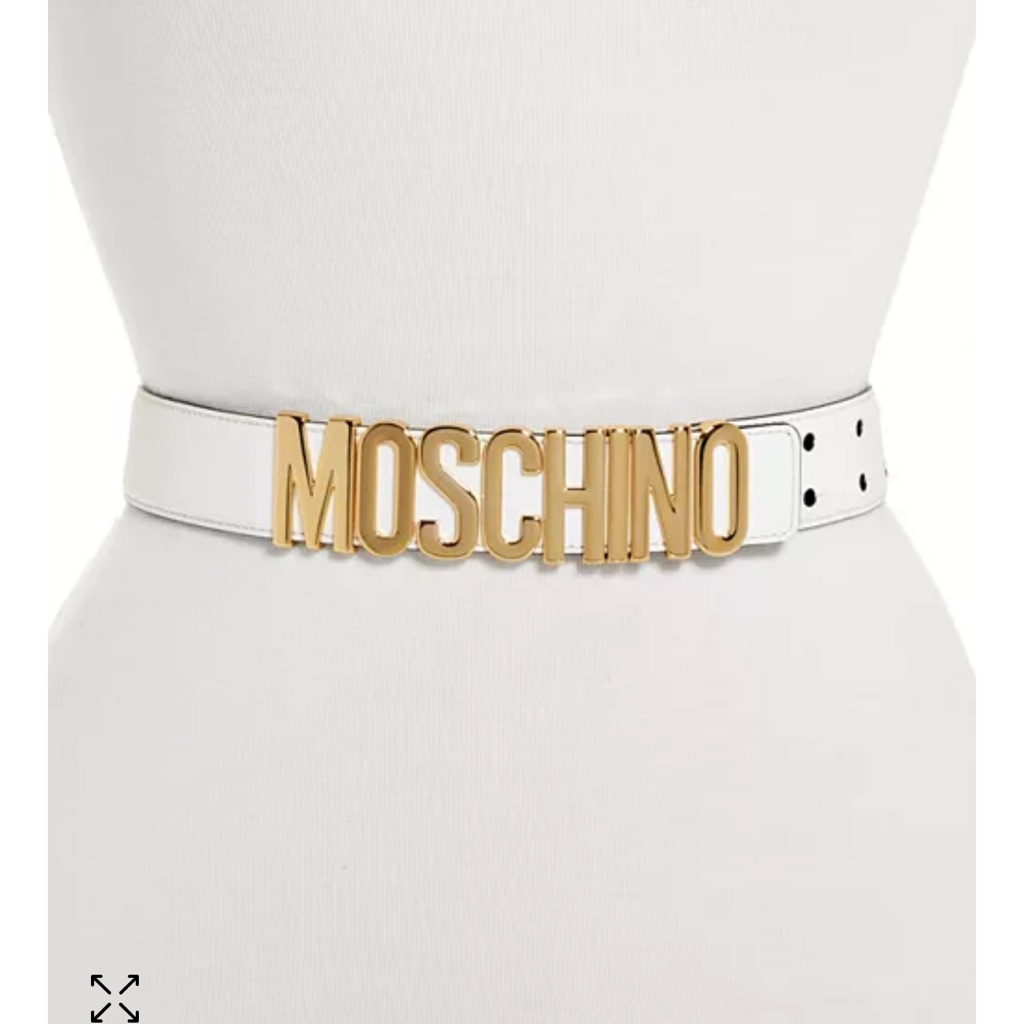New In Box Moschino Logo Belt